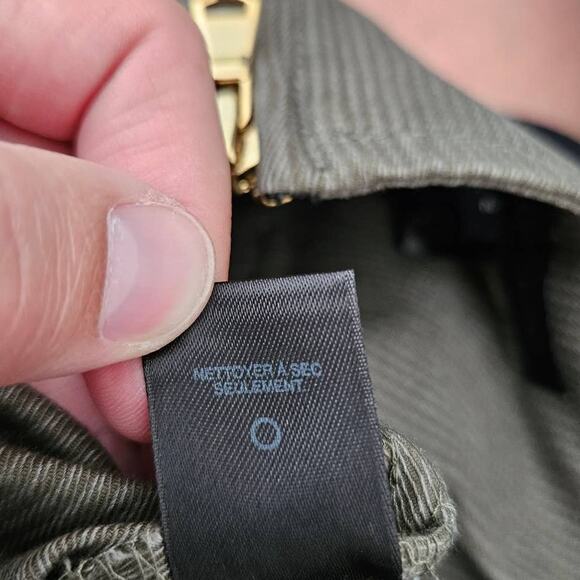 MARC BY MARC JACOBS Olive Green Striped Short High Waisted Skirt sz 2 - Picture 6 of 6